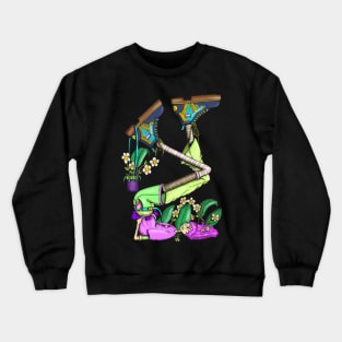 nature girl character Crewneck Sweatshirt